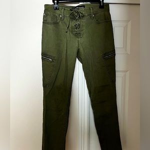 Army green Express jeans